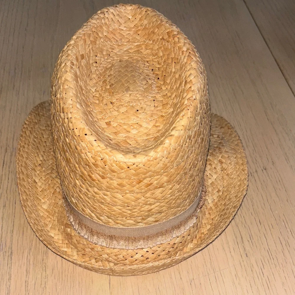 Classic Tan Straw Fedora for Men - Picture 4 of 7